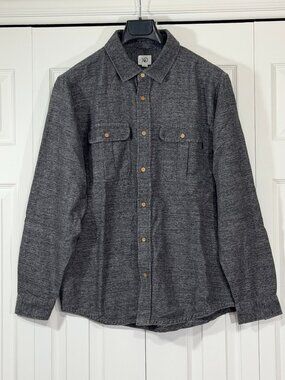 TenTree Heather Gray Flannel Button-Down Shirt